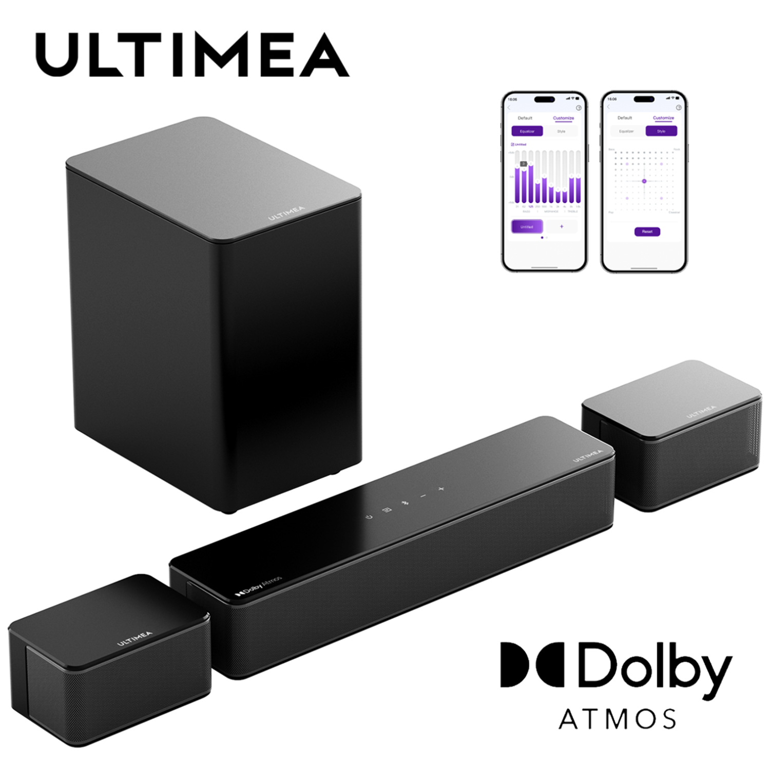Home Cinema Atmos - ULTIMEA 5.1 Dolby Atmos özellikli Soundbar,