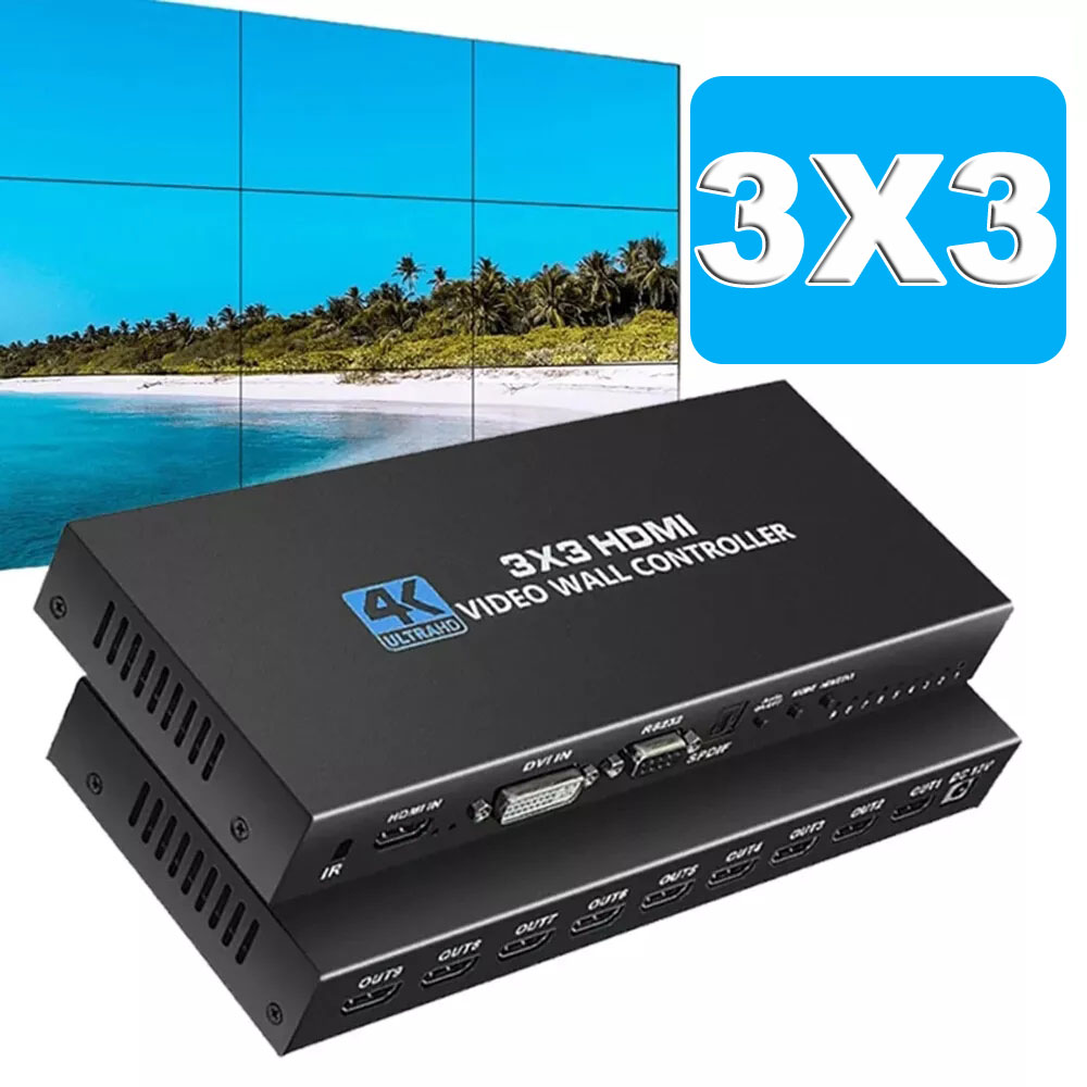 Home Cinema Screen - 4K HDMI Video Duvar Denetleyicisi 3X3/2X3/2X2