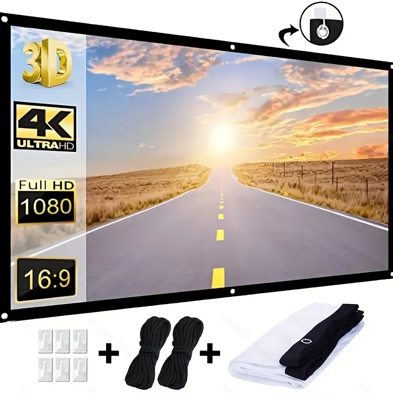 Home Cinema Screen - Projektör Perdesi 16:9 İç/Dış Mekan Kullanımlı