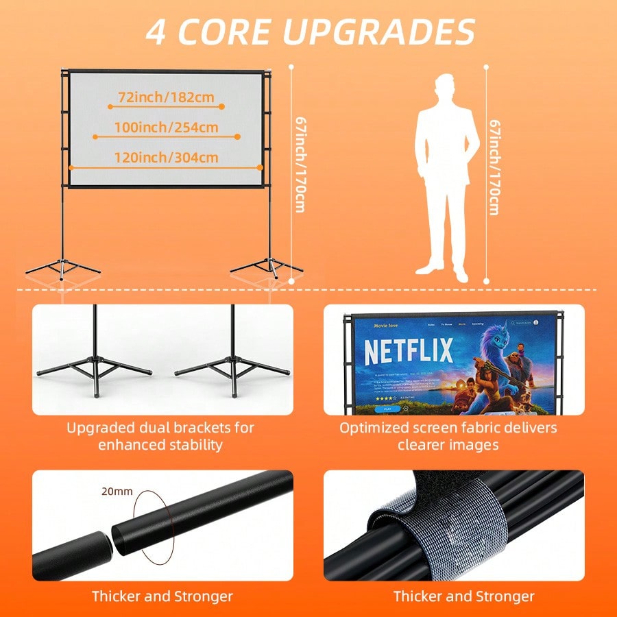 XBJ 100 İnç 4K Ultra HD Projek - Home Cinema Screen incelemesi ve fiyatı