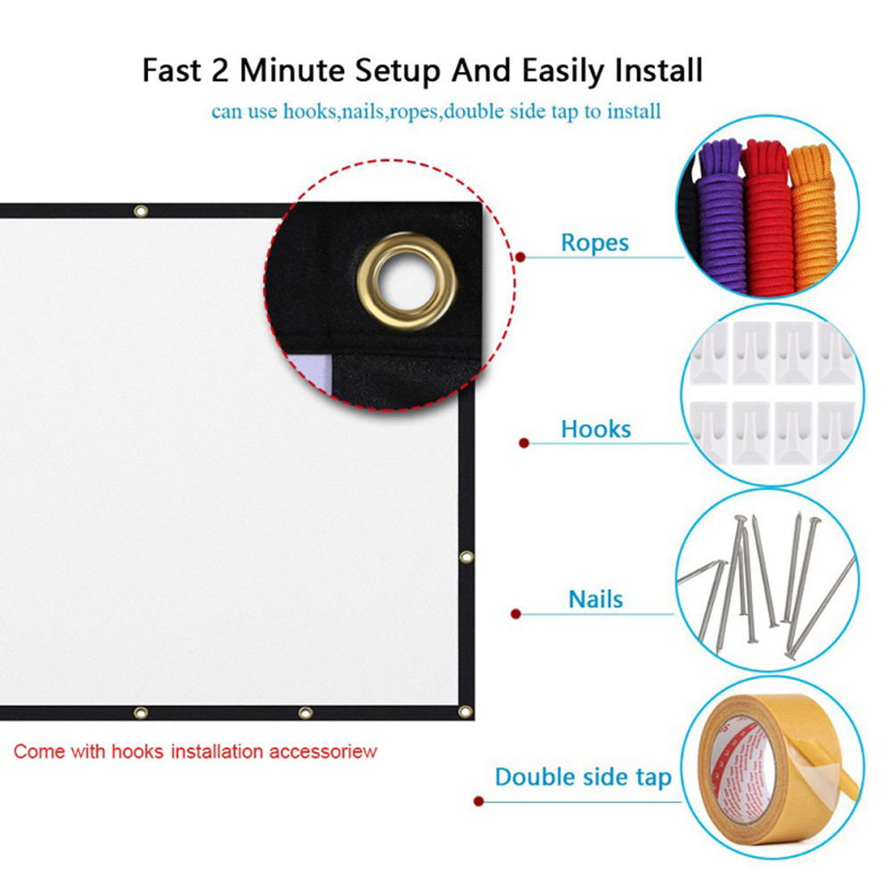 Taşınabilir projeksiyon perdes - Home Cinema Screen incelemesi ve fiyatı