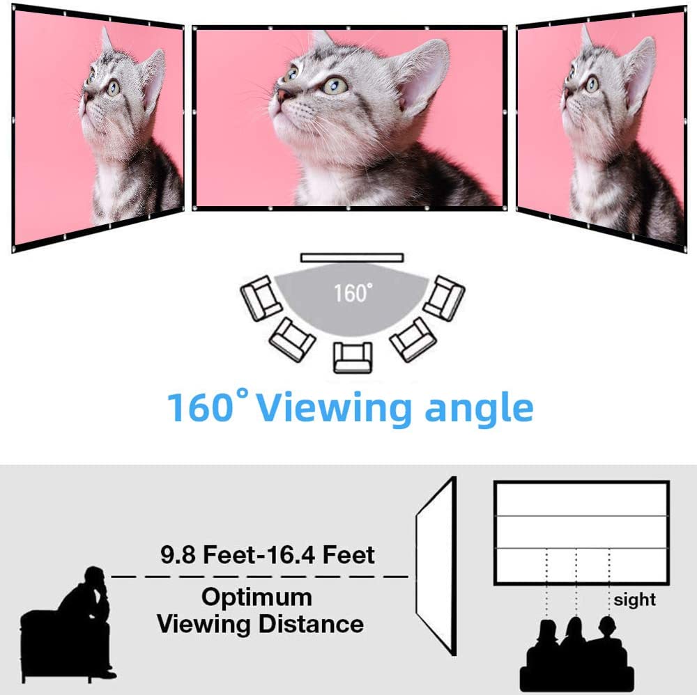 VEIDADZ 60-200 inç Taşınabilir - Home Cinema Screen incelemesi ve fiyatı