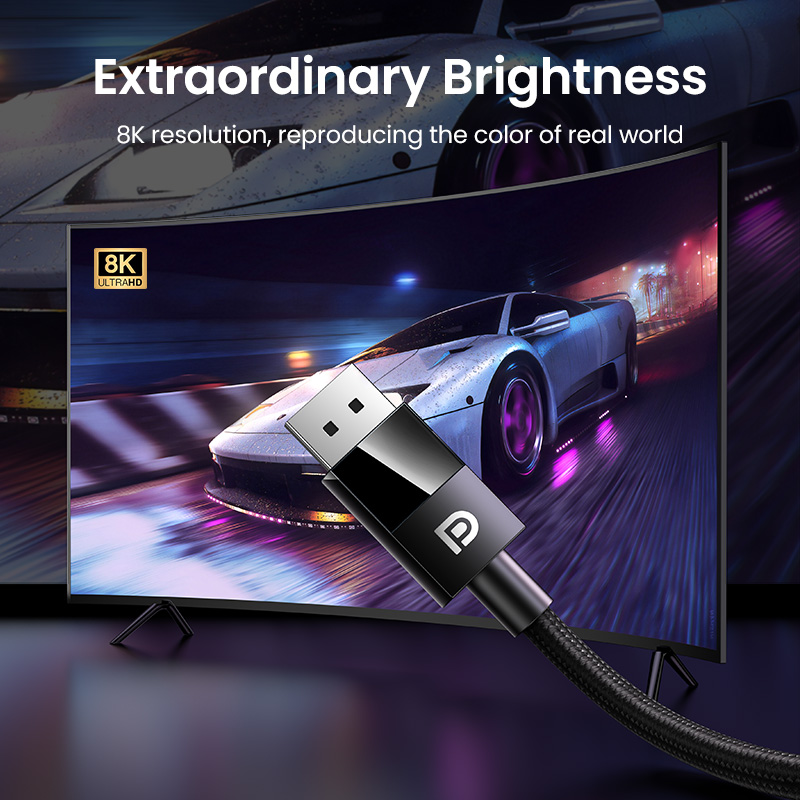UGREEN 8K DisplayPort kablo TV - Home Cinema Projector Xiaomi incelemesi ve fiyatı